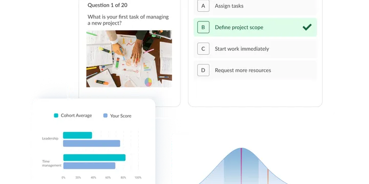 Recruitment assessment interface.