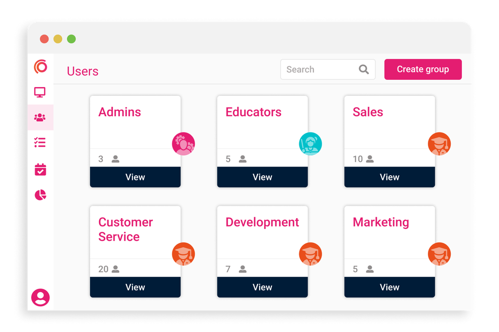User creation and access.