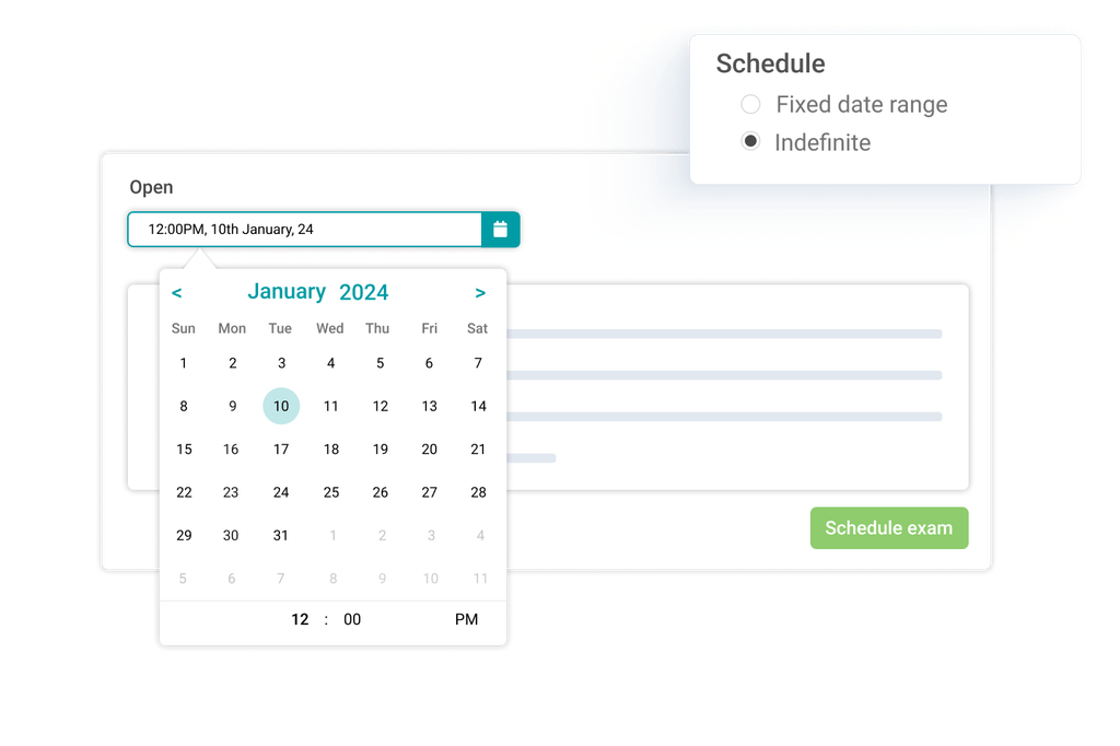 Indefinite access scheduling.