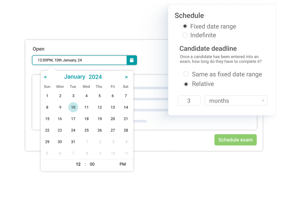 Relative deadline scheduling.