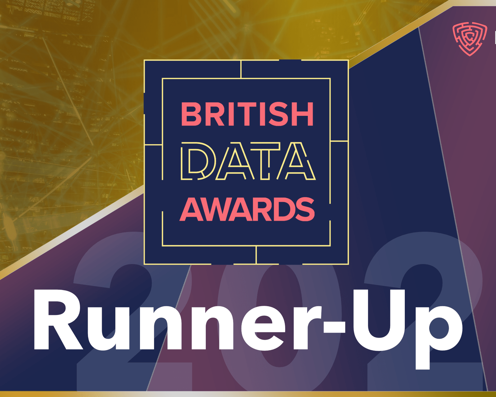 Banner for British Data Awards runner up.