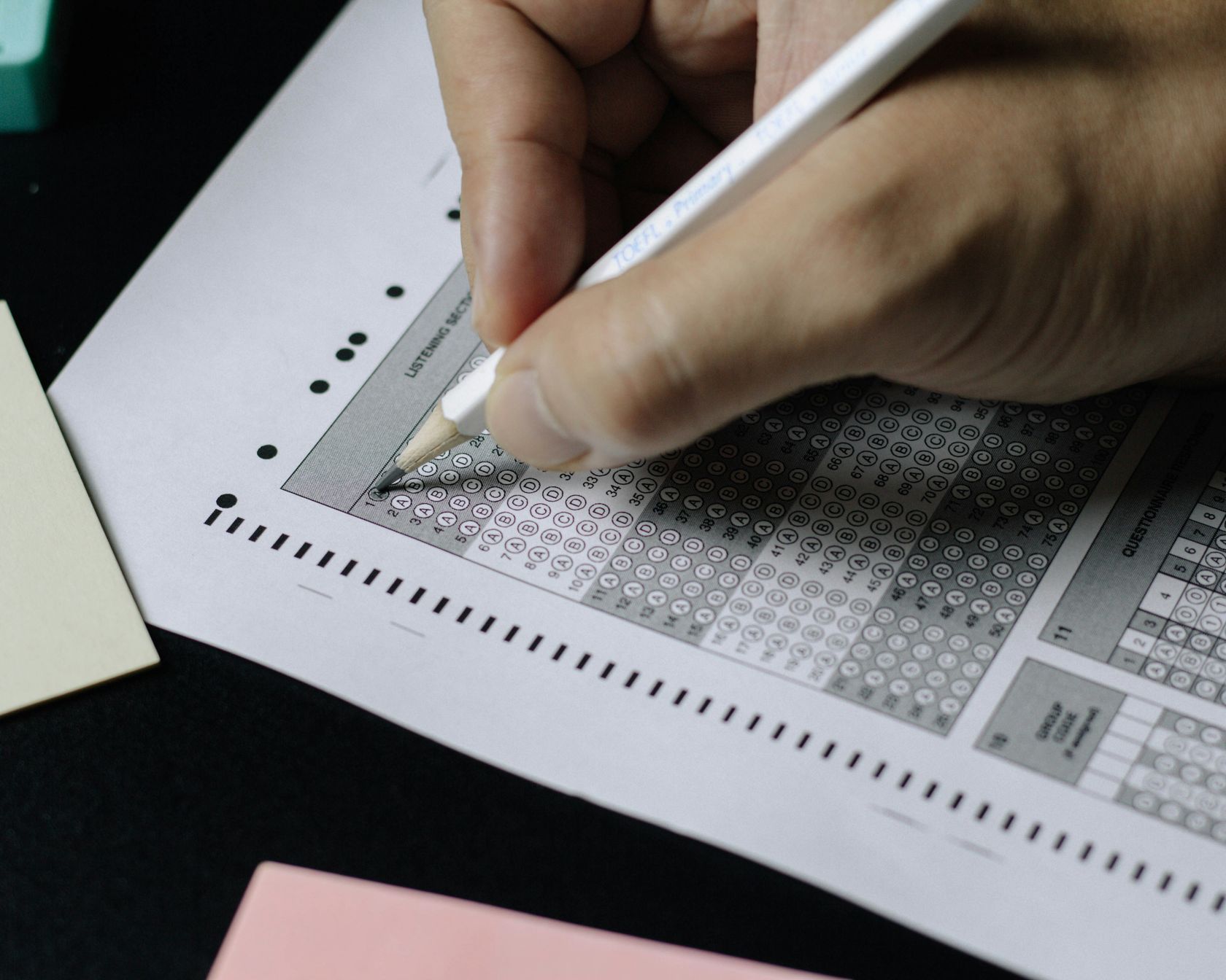 Paper multiple choice questions 