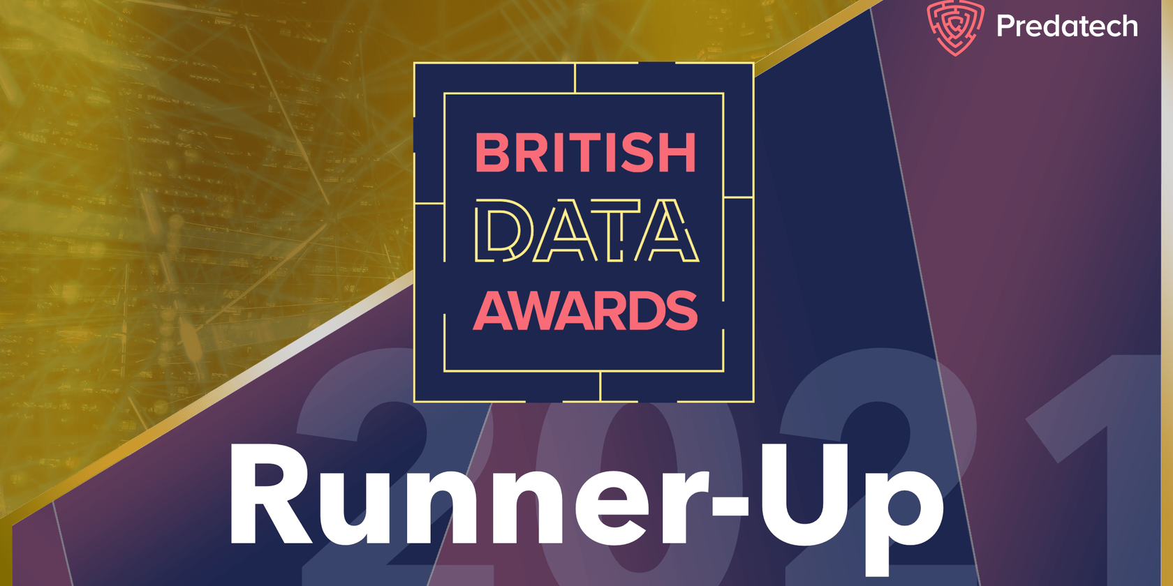 Banner for British Data Awards runner up.