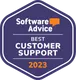 Software Advice Customer Support Badge for Synap Online Exam Platform